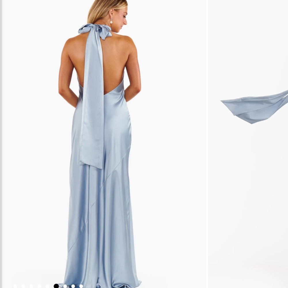 Show Me Your MuMu Light Blue Backless Dress